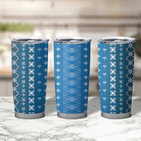 Blue Samoa Malu Tattoo Inspired Tumbler Cup LT05 - Polynesian Pride