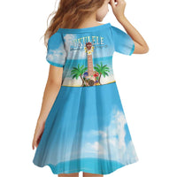 Hawaiian Ukulele Family Matching Off The Shoulder Long Sleeve Dress and Hawaiian Shirt Sound Of Happiness