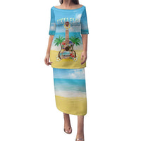 Hawaiian Ukulele Family Matching Puletasi and Hawaiian Shirt Sound Of Happiness