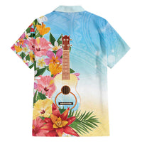 National Ukulele Day Family Matching Tank Maxi Dress and Hawaiian Shirt Tropical Vibe