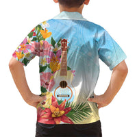 National Ukulele Day Kid Hawaiian Shirt Tropical Vibe