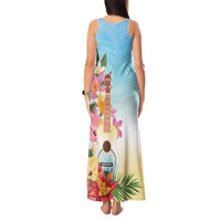 National Ukulele Day Tank Maxi Dress Tropical Vibe
