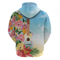National Ukulele Day Zip Hoodie Tropical Vibe