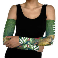 New Zealand Kea Bird Arm Sleeves With Maori Koru Fern - Polynesian Pride