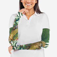 New Zealand Kea Bird Arm Sleeves With Maori Koru Fern - Polynesian Pride