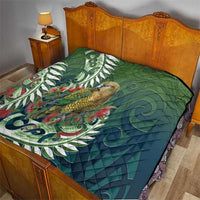 New Zealand Kea Bird Quilt With Maori Koru Fern LT05 - Polynesian Pride