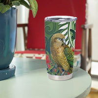 New Zealand Kea Bird Tumbler Cup With Maori Koru Fern - Polynesian Pride