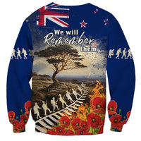 New Zealand ANZAC Day Sweatshirt The Lonesome Pine With Soldier Fern LT05 - Polynesian Pride