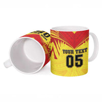 Papua New Guinea Rugby Custom Ceramic Mug Kumuls Heritage