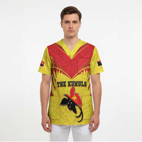 Papua New Guinea Rugby Custom Scrub Top Kumuls Heritage
