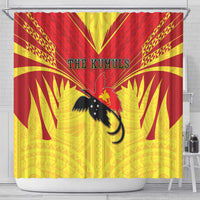 Papua New Guinea Rugby Shower Curtain Kumuls Heritage