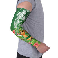 Aloha Hawaii St Patrick's Day Arm Sleeves Polynesian Style