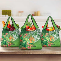 Aloha Hawaii St Patrick's Day Grocery Bag Polynesian Style