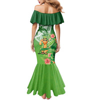 Aloha Hawaii St Patrick's Day Mermaid Dress Polynesian Style