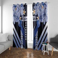 French Polynesia Tuamotu Archipelago Window Curtain Polynesian Pattern Unique Style