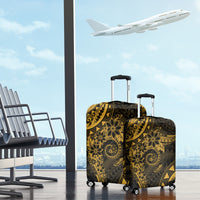 Polynesian Sunset Plumeria Luggage Cover Gold Polynesian Tattoo LT05 - Polynesian Pride