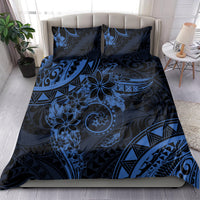 Polynesian Sunset Plumeria Bedding Set Navy Polynesian Tattoo LT05 - Polynesian Pride