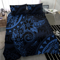 Polynesian Sunset Plumeria Bedding Set Navy Polynesian Tattoo LT05 - Polynesian Pride