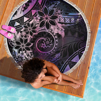 Polynesian Sunset Plumeria Beach Blanket Galaxy Polynesian Tattoo