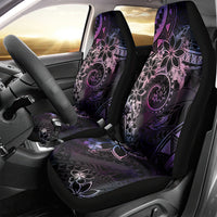 Polynesian Sunset Plumeria Car Seat Cover Galaxy Polynesian Tattoo