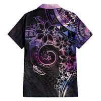 Polynesian Sunset Plumeria Hawaiian Shirt Galaxy Polynesian Tattoo LT05 - Polynesian Pride