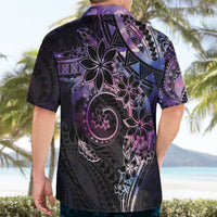 Polynesian Sunset Plumeria Hawaiian Shirt Galaxy Polynesian Tattoo LT05 - Polynesian Pride