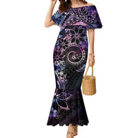 Polynesian Sunset Plumeria Mermaid Dress Galaxy Polynesian Tattoo LT05 Women Galaxy - Polynesian Pride
