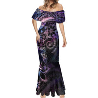 Polynesian Sunset Plumeria Mermaid Dress Galaxy Polynesian Tattoo LT05 - Polynesian Pride