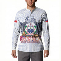 Samoa Independence Day Button Sweatshirt Samoa United For A New Beginning