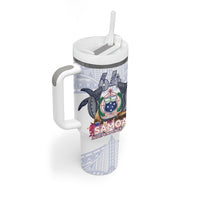 Samoa Independence Day Tumbler With Handle Samoa United For A New Beginning