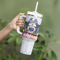 Samoa Independence Day Tumbler With Handle Samoa United For A New Beginning