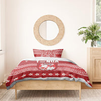 Tonga King Tupou VI Day Bedding Set Traditional Tongan Kupesi Pattern