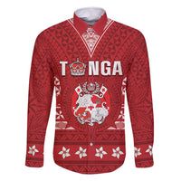 Tonga King Tupou VI Day Family Matching Off Shoulder Short Dress and Hawaiian Shirt Traditional Tongan Kupesi Pattern