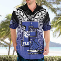 Custom Fiji Drua Hawaiian Shirt Fijian Tapa Pattern