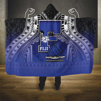 Fiji Drua Hooded Blanket Fijian Tapa Pattern LT05 - Polynesian Pride