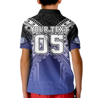 Custom Fiji Drua Kid Polo Shirt Fijian Tapa Pattern LT05 - Polynesian Pride