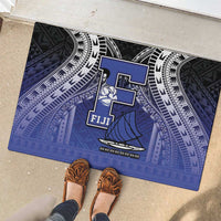 Fiji Drua Rubber Doormat Fijian Tapa Pattern LT05 - Polynesian Pride