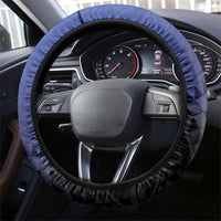 Fiji Drua Steering Wheel Cover Fijian Tapa Pattern
