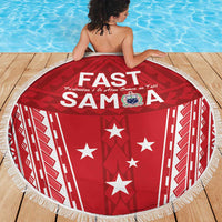 Samoa FAST Beach Blanket Forever Proud Samoan Tribal Pattern - Polynesian Pride