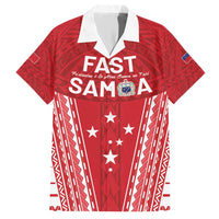 Samoa FAST Family Matching Short Sleeve Bodycon Dress and Hawaiian Shirt Forever Proud Samoan Tribal Pattern - Polynesian Pride