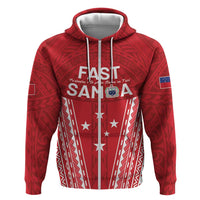 Samoa FAST Hoodie Forever Proud Samoan Tribal Pattern - Polynesian Pride