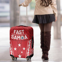 Samoa FAST Luggage Cover Forever Proud Samoan Tribal Pattern - Polynesian Pride