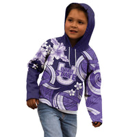 Utah State Polynesian Heritage Kid Hoodie Floral Tribal Pattern Tropical Flowers