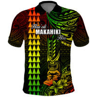 Personalized Hawaii Hauoli Makahiki Hou Polo Shirt Lono Hawaiian God Kakau Polynesian Tribal Reggae LT05 Reggae - Polynesian Pride