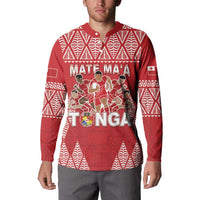 Custom Tonga Rugby Button Sweatshirt Tonga Mate Ma'a Take The Lead