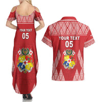 Custom Tonga Rugby Couples Matching Summer Maxi Dress and Hawaiian Shirt Tonga Mate Ma'a Take The Lead