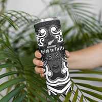 Personalised Aotearoa Skinny Tumbler Toitu Te Tiriti O Waitangi
