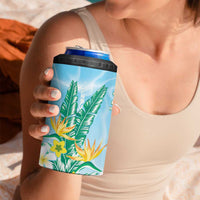 2025 Aloha Hawaii 4 in 1 Can Cooler Tumbler Tropical Flowers And Honu