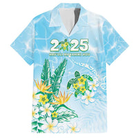 Personalised 2025 Aloha Hawaii Family Matching Tank Maxi Dress and Hawaiian Shirt Tropical Flowers And Honu