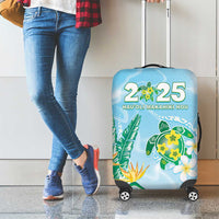 2025 Aloha Hawaii Luggage Cover Tropical Flowers And Honu LT05 - Polynesian Pride